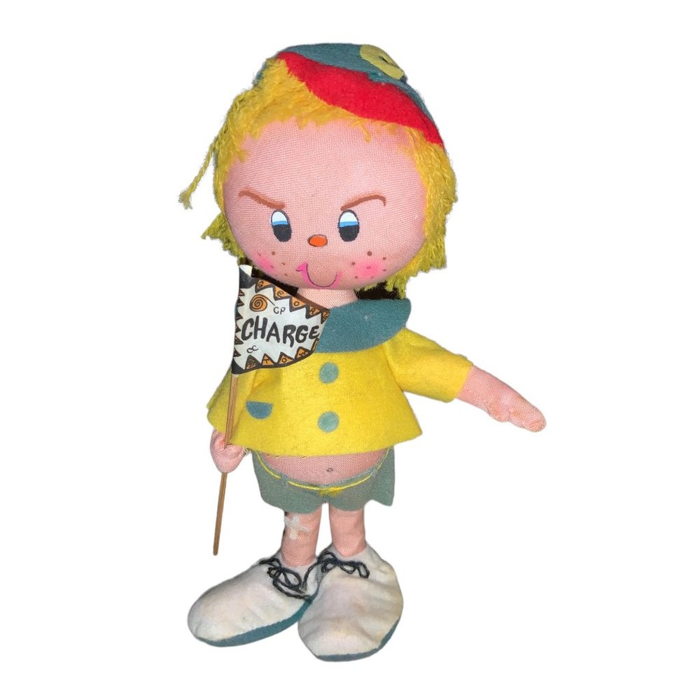 Vintage Foam Doll George Town Charge Flag  Japan